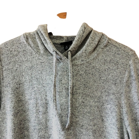 TORRID NWT grey heathered long sleeve hooded pullover sweatshirt, size 3X - Picture 3 of 8